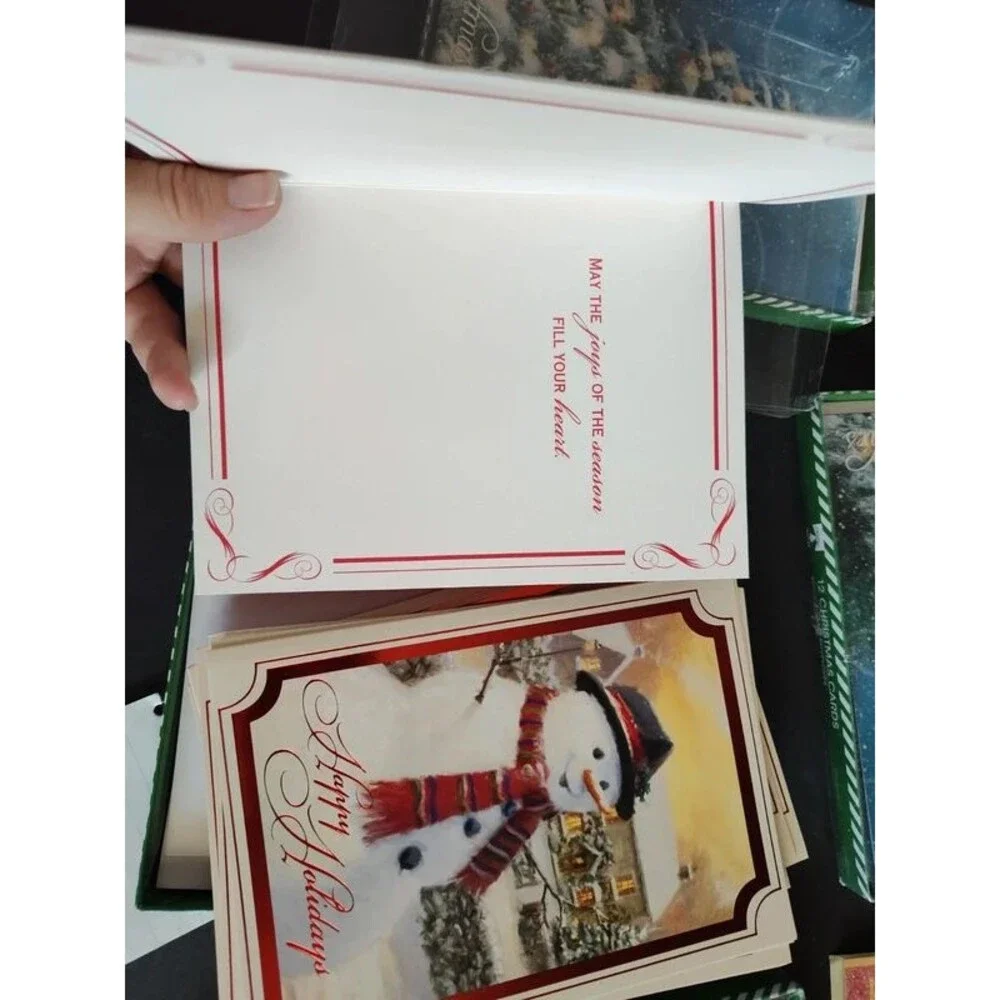 140 pcs vintage Christmas holidays postcards 70 cards + 70 envelopes, assorted